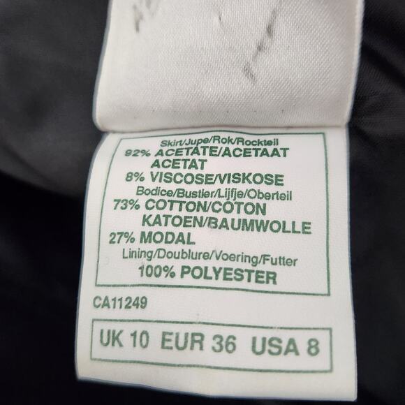 Vintage 80s Laura Ashley Black Velvet and Burgundy Taffeta Dress - Picture 6 of 7